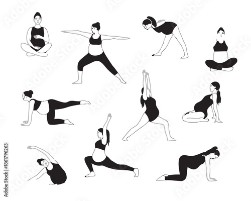 Pregnant women yoga poses pregnancy exercise