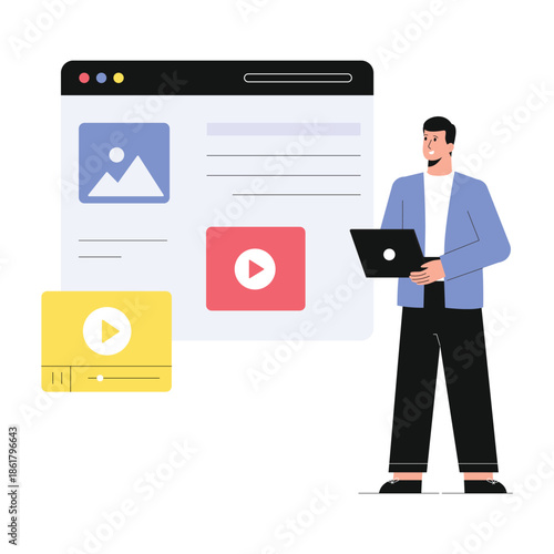 Web content Vector Illustration EPS 10 File