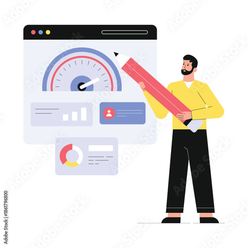 Website Speed  Vector Illustration EPS 10 File