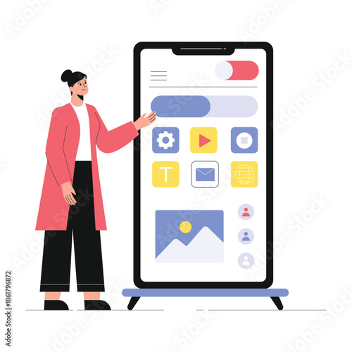 Designing Ui Ux Vector Illustration EPS 10 File