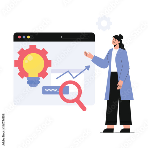 Website OptimizationVector Illustration EPS 10 File