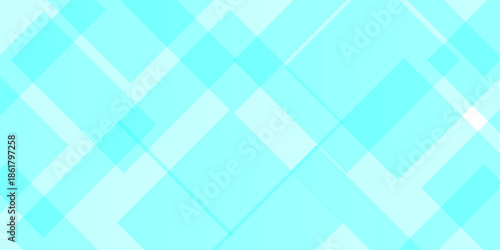 Minimal blue gradient smooth paper dynamic element abstract triangle web square cube decoration technology business template background