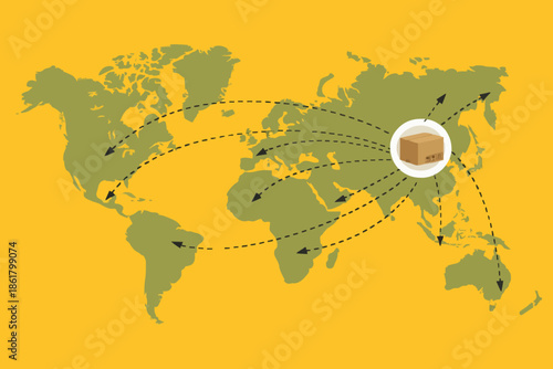 Global Delivery Network Map