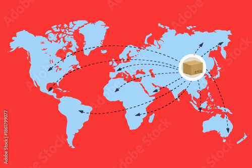 Global Delivery Network Map
