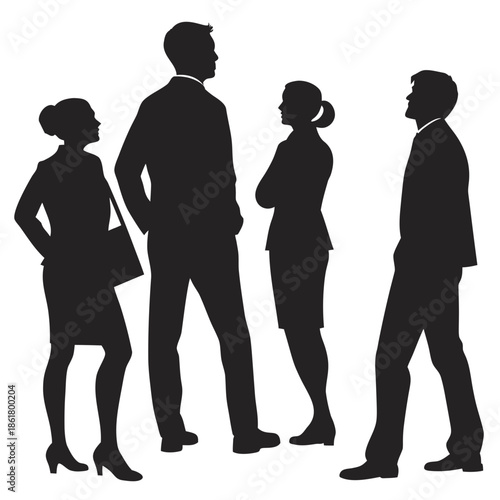 business people silhouettes