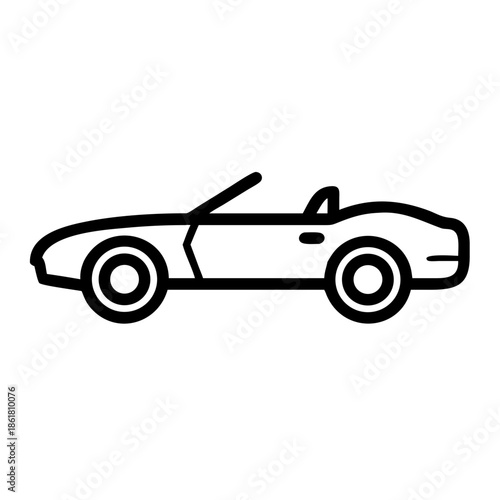 Illustrated sports car
