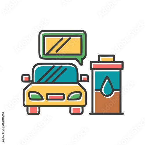 Car receiving fuel alert