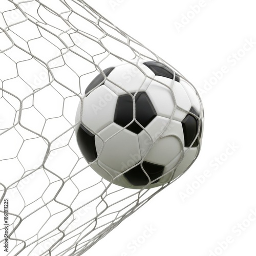 Wallpaper Mural Soccer ball in the goal net Torontodigital.ca