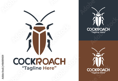Cockroach Logo Modern Minimalist Concept Branding
