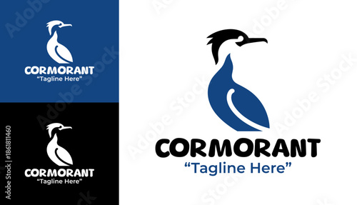 Cormorant Logo Modern Minimalist Adventure Identity