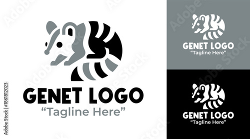 Genet Logo Modern Minimalist Conservation Emblem