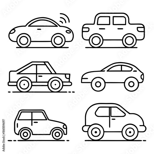 Various types of cars