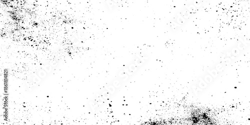 A stark grepsny black and white texture dominates the image featuring scattered dark speckles on a bright background