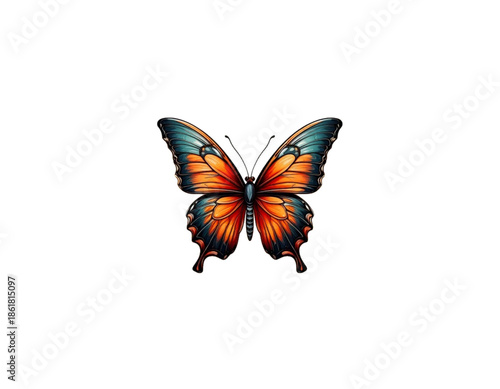 butterfly isolated on white
