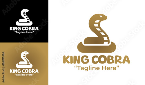 King Cobra Logo Modern Minimalist Esports Identity