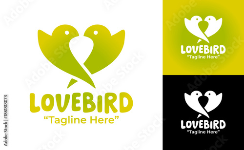 Lovebird Logo Modern Minimalist Friendly Identity
