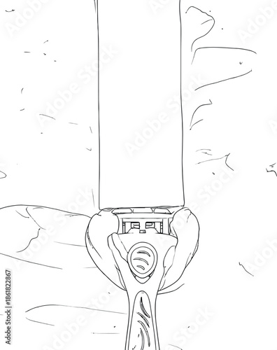 Close-Up of Hand Gripping a Tall Rectangular Tool With Ergonomic Handle and Dial