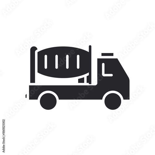 cement icons outline and Flat Style,transparent background.