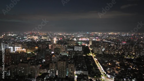 Wallpaper Mural Shantou City Aerial Night View - Urban Skyline Photography Torontodigital.ca