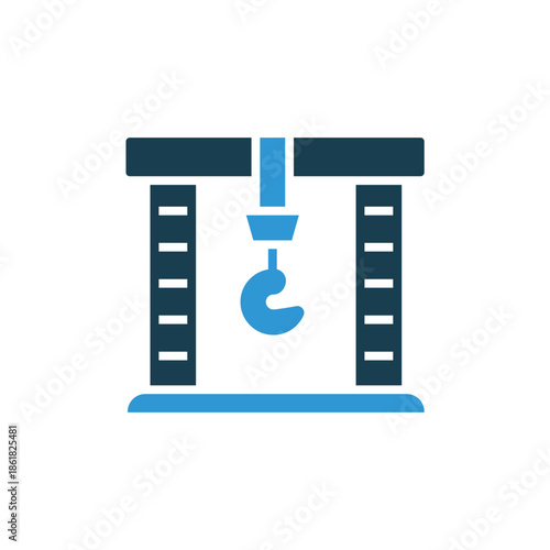 hoist icons outline and Flat Style,transparent background.