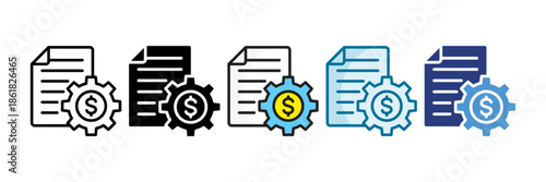 Business Optimization Icon Set Multiple Style Collection