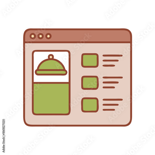 Online food ordering interface