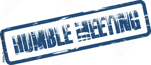 Humble Meeting Stamp Impression for Business Communication and Corporate Events