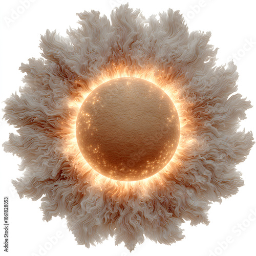 Glowing orb with corona