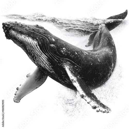 Whale under the surface