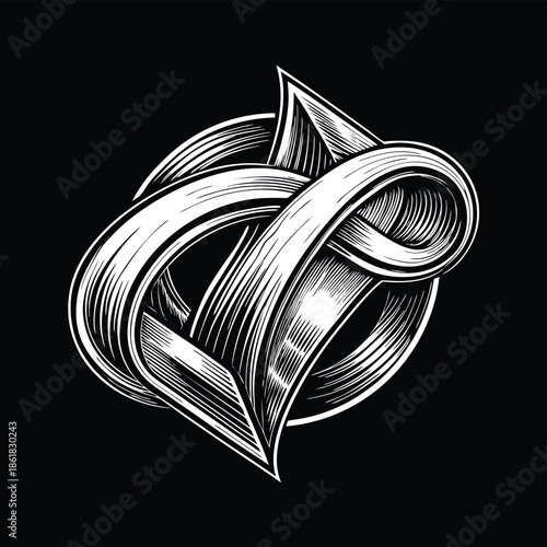 abstract heart shape