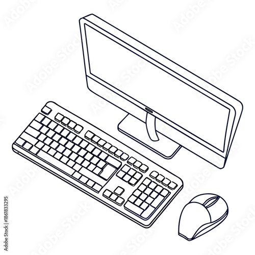 Computer workstation setup