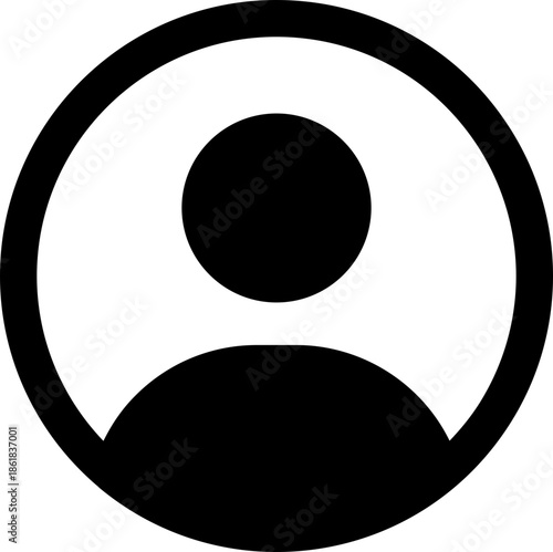 User icon. profile, avatar, Person Profile, User silhouette isolated on transparent background, icon for app or web site, user PNG