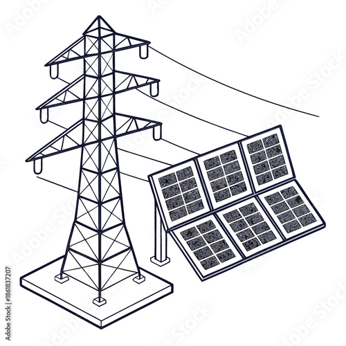 vector drawing of a house