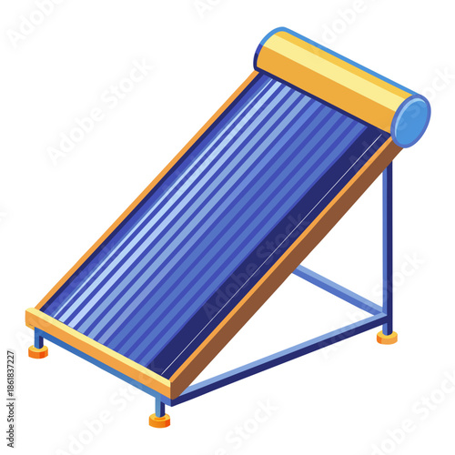 blue chair isolated on white