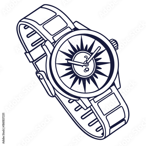 wrist watch vector