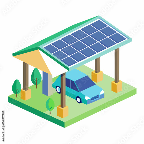 house with solar panel