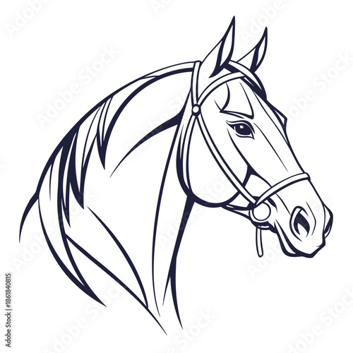 Profile of a horse
