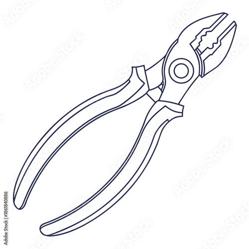 Illustrated pliers tool
