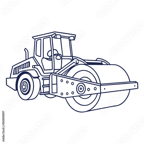 Road roller construction equipment