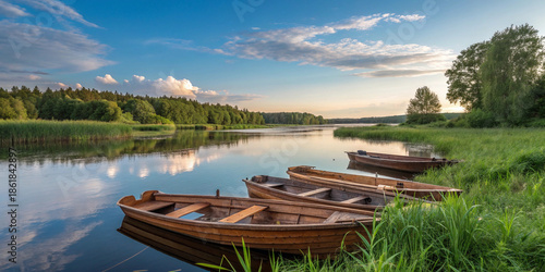 boat on the lake