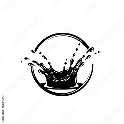 Dynamic Liquid Splash within Circular Frame