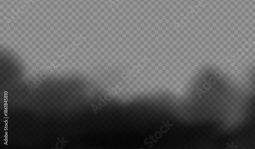 Realistic Ground Fog Overlay with Soft Diffusion PNG overlay