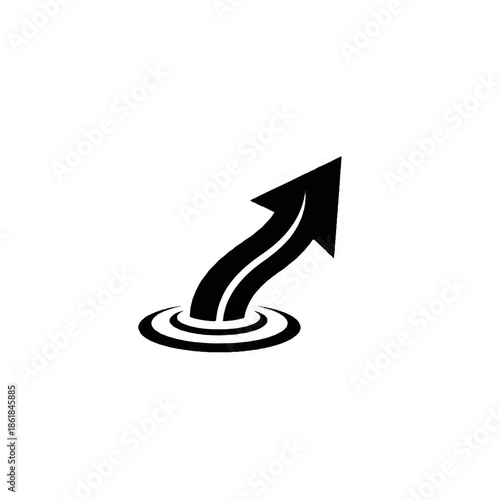 Dynamic Growth Arrow Symbol for Success