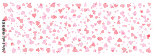 Background of soft pink hearts