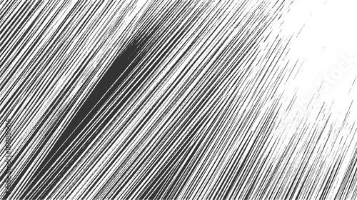 Black and white diagonal rough textured lines pattern background abstract