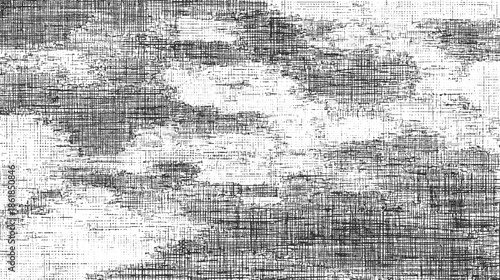 Black and white textured background with horizontal and vertical lines and dots abstract