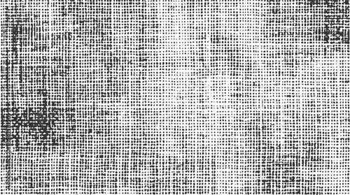 Black and white halftone dot pattern texture with irregular shapes and lines abstract background