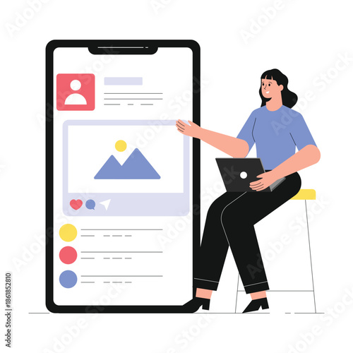 Content Marketing Vector Illustration EPS 10 File