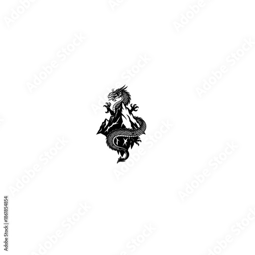 Dragon Silhouette Design