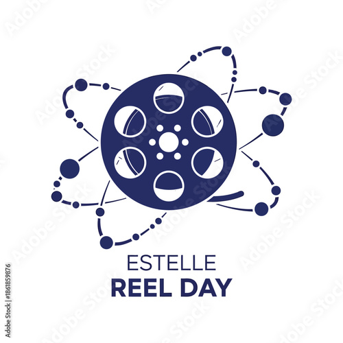 Film Reel Atom Graphic